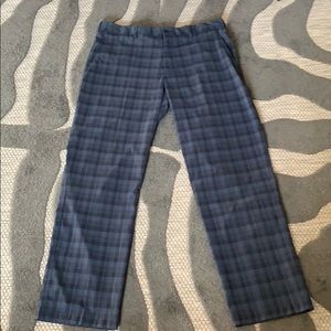 Nike golf pants 38X30 blue plaid